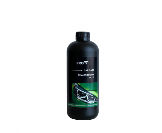 Car Care Shampoowax Plus auto šampūns ar karnaubas vasku 500ml pudele ar spīdīgas automašīnas attēlu