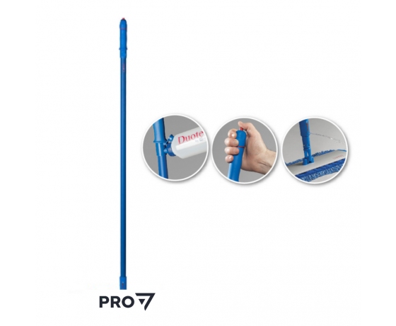 DUOTEX Microwash slotas kāts ar izsmidzināšanas sistēmu, 140 cm garš, profesionālai grīdas kopšanai
