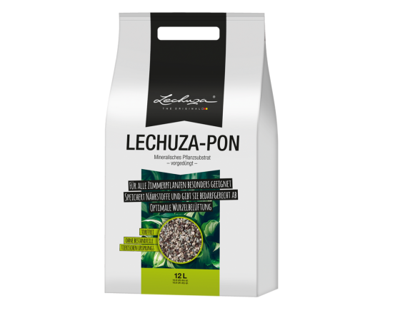 LECHUZA drenāžas akmeņi 12L iepakojums ar minerālmēslojumu augu kopšanai