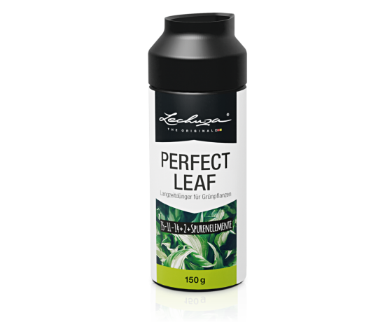 Lechuza PERFECT LEAF lapu augu mēslojums 150g iepakojumā ar NPK sastāvu 15-11-14