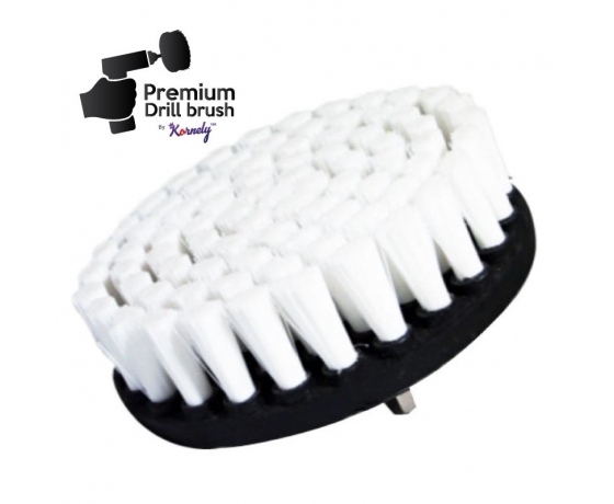Premium Drill Brush balta tīrīšanas birste 13cm diametrā ar mīkstiem sariem