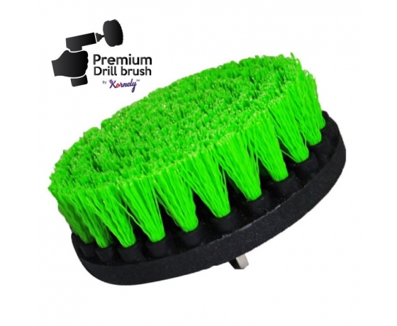 Premium Drill Brush zaļā tīrīšanas birste 13cm diametrā virtuvei un mājām