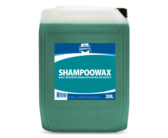 Profesionāls auto šampūns AMERICOL Shampoowax 20L ar vasku un aizsargpārklājumu automašīnas virsmām