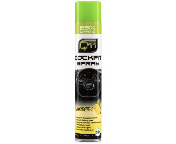 Cockpit Q11 putojošs auto salona tīrīšanas līdzeklis 750ml pudele ar izsmidzinātāju antistatiskai virsmu kopšanai