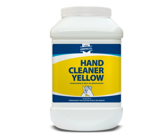 Americol Hand Cleaner Yellow 4,5l pasta roku tīrīšanai rūpnieciskiem netīrumiem plastmasas iepakojumā