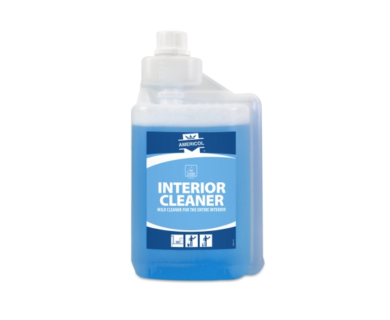 Americol Interior Cleaner Ecolabel koncentrāts 1L pudele ar zaļo sertifikāciju