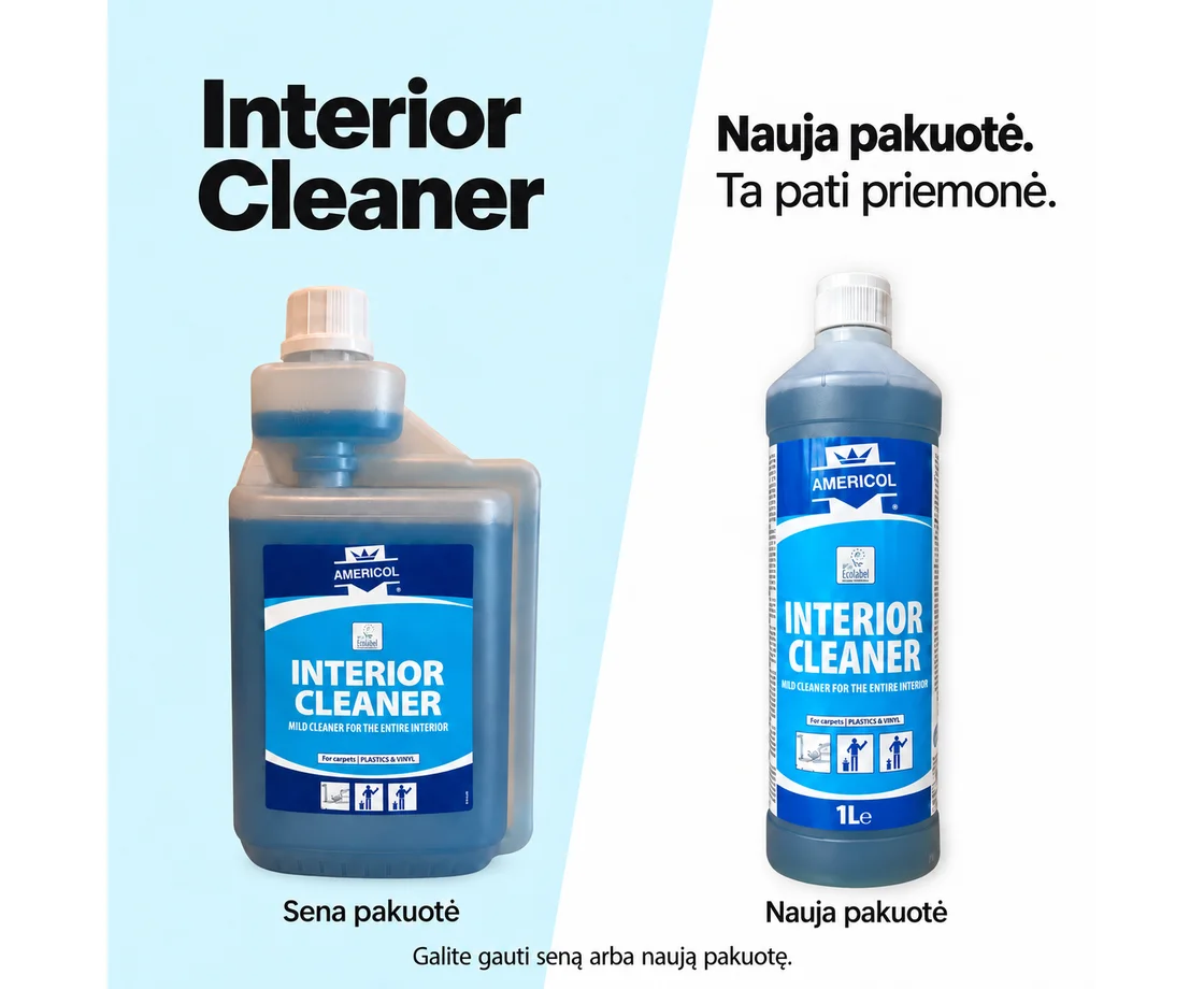 Salona tīrīšanas līdzeklis – AMERICOL INTERIOR CLEANER – ECOLABEL 1 l (koncentrāts)