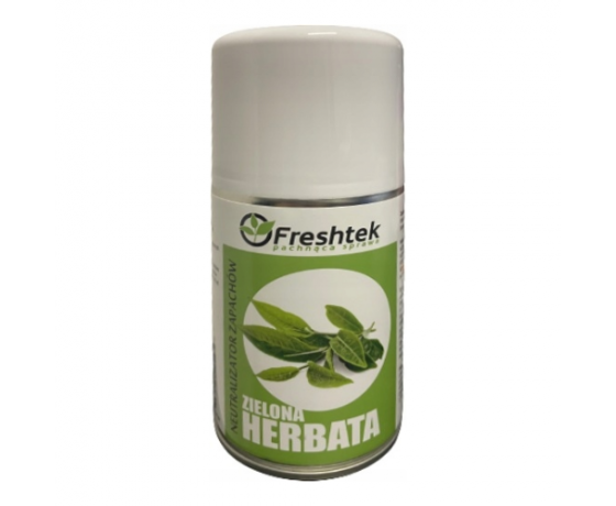 Freshtek OneShot zaļās tējas aromāta gaisa atsvaidzinātājs 250ml aerosola iepakojumā ar izsmidzinātāju