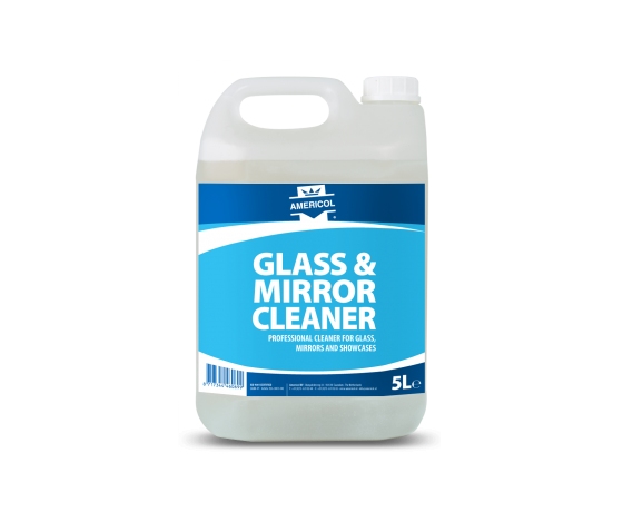 AMERICOL GLASS & MIRROR CLEANER 5L pudele profesionālai stiklu un spoguļu tīrīšanai