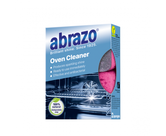 Abrazo Oven Cleaner sūkļi cepeškrāsnij ar nerūsējošā tērauda šķiedrām, 2 gab.
