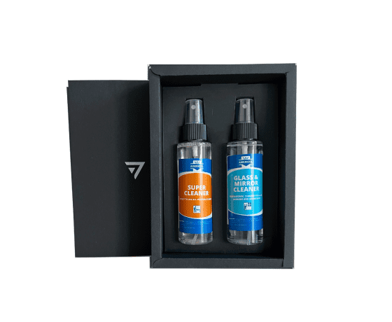 MINI2 auto tīrīšanas komplekts ar Super Cleaner 120ml pudeli un mikrošķiedras drānu salona un logu tīrīšanai