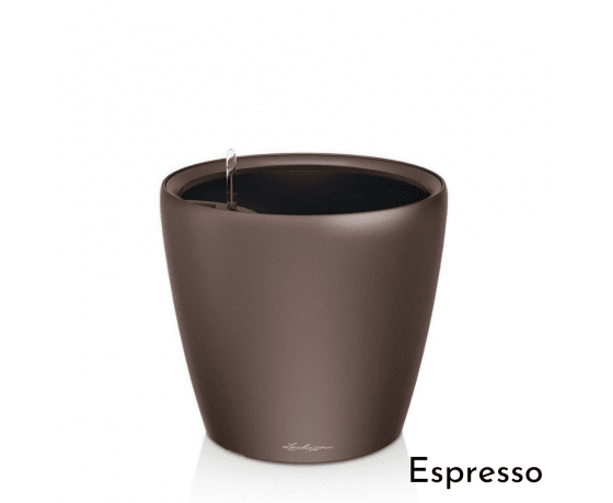 LECHUZA Classico LS 21 Espresso viedais puķu pods ar pašlaistošo sistēmu