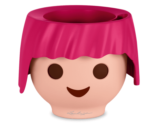 Rozā viedais puķu pods OJO ar PLAYMOBIL sejiņu