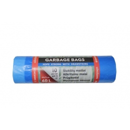  ATKRITUMU MAISI HDPE AIZSIENAMI 60L / 10 GAB