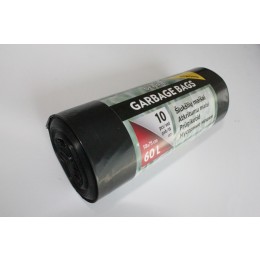 Atkritumu maisi 60L LDPE AIZSIENAMI 10 GAB./ MELNI