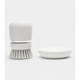 Brabantia trauku birstītes ergonomiskais rokturis ar dozatora pogu