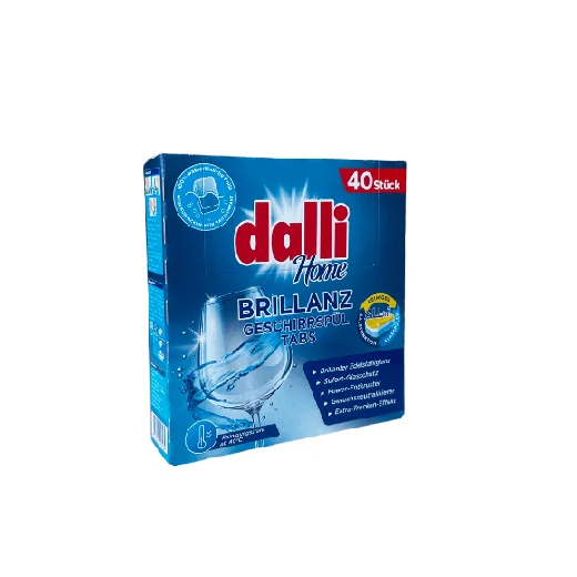 Dalli Brillanz trauku mazgājamās mašīnas tabletes, All in 1, 40 gab.