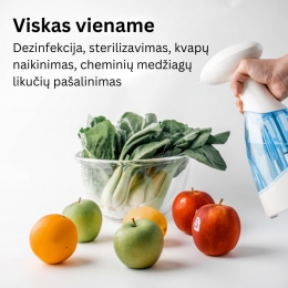 Ozona smidzinātājs bērnu mantu dezinfekcijai