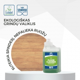 Zaļais Ecolabel grīdas tīrītājs ar spīduma efektu vinilam un linolejam