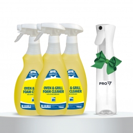 Īpašs piedāvājums! 3 gab. Oven & Grill Foam Cleaner + miglas smidzinātājs d