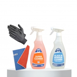 Americol Super Cleaner un Glass & Mirror Cleaner tīrīšanas līdzekļi nerūsējošā tērauda kopšanai