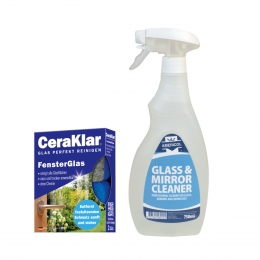 Logu, stiklu tīrīšanas komplekts, Glass & Mirror Cleaner + CeraKlar Window 