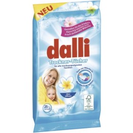 Patīkama aromāta drēbju žāvēšanas salvetes Dalli, 25 gab.