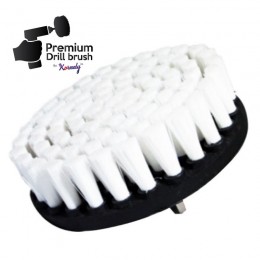 Profesionāla tīrīšanas birste Premium Drill Brush – īpaši mīksta, balta, 13