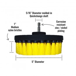 Premium Drill Brush tīrīšanas piederums flīžu un spraugu tīrīšanai