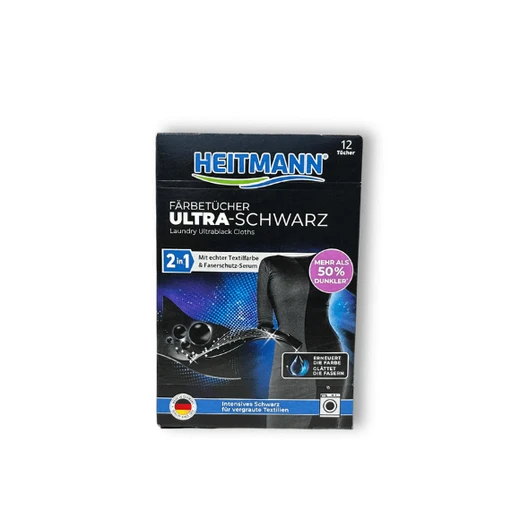 Salvetes krāsas atjaunošanai melnas – HEITMANN (10 gab.)