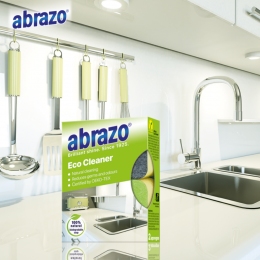 Abrazo Eco Cleaner sūklis ar pārstrādājamu iepakojumu komplektā
