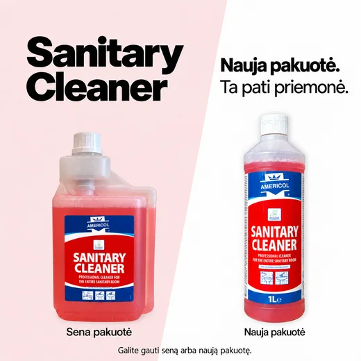 Vannas istabas tīrīšanas līdzeklis – AMERICOL SANITARY CLEANER – ECOLABEL 1