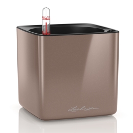 Viedais puķu pods CUBE GLOSSY 14 Smoky Diamond