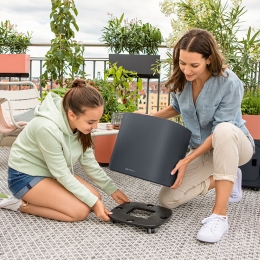 Pila Color Slate puķu pods ar 3,9l ūdens tvertni