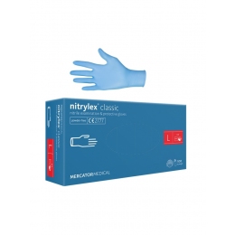 Vienreizlietojamie nitrila cimdi, Nitrylex Classic 100 gab., L