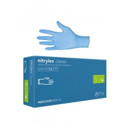 Vienreizlietojamie nitrila cimdi, Nitrylex Classic 100 gab., S