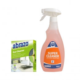 Virtuves virsmu tīrīšanas komplekts, Super Cleaner + Abrazo Eco Cleaner